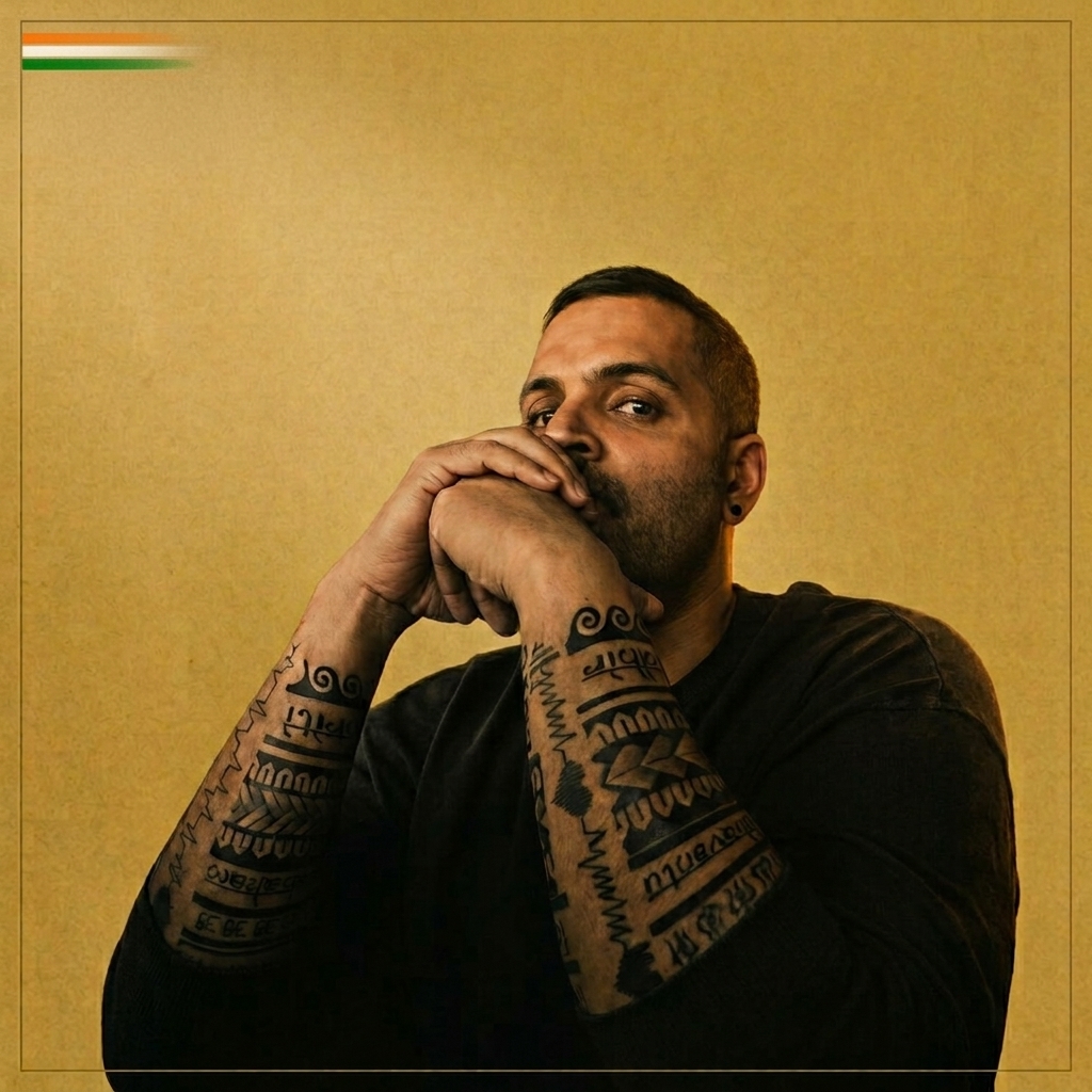 Portrait of Modern Dharma founder Suyash Pratap Singh