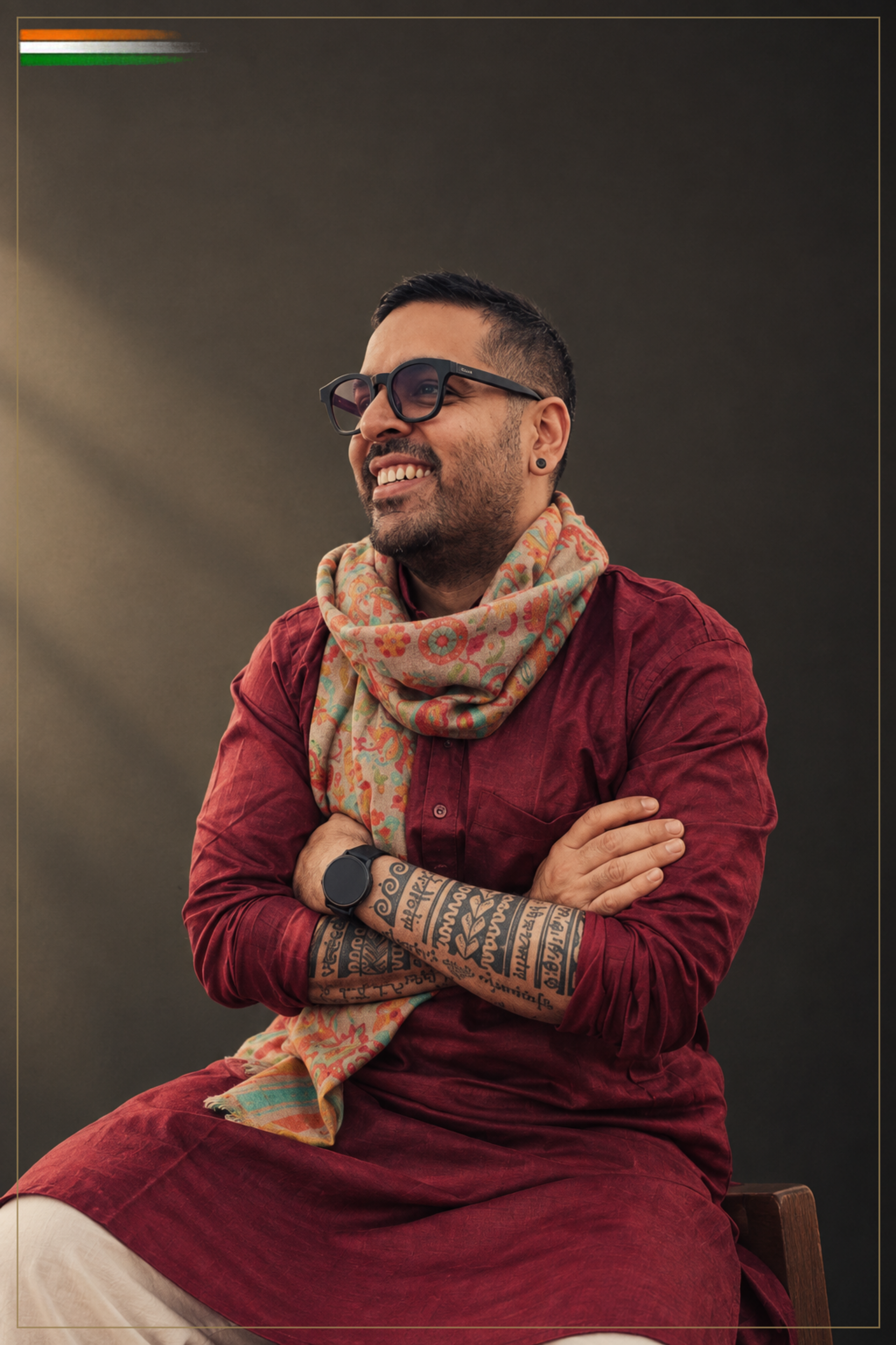 Editorial portrait for the Modern Dharma author section